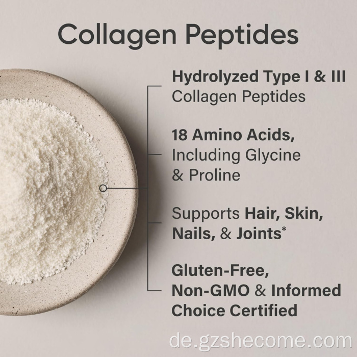 Shecome Collagen Peptides Powder Haar Haut Gelenke Unterstützung